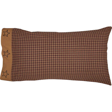 Patriotic Patch King Pillow Case Set of 2 21x40 VHC Brands - The Fox Decor
